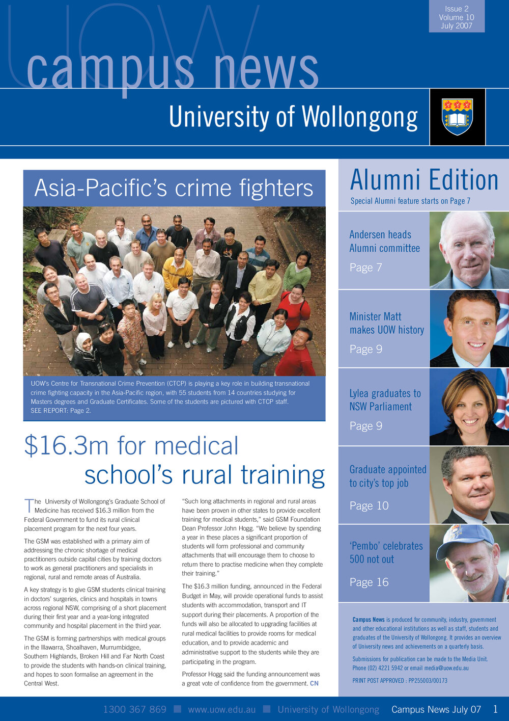 Campus News July 2007 vol 10 issue 2