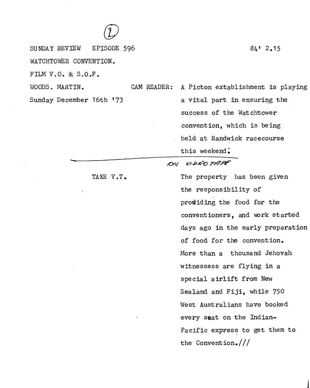 Watchtower convention