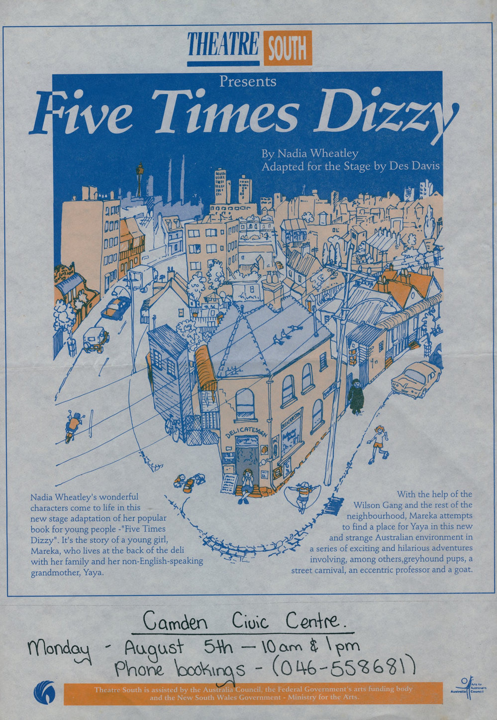 Five Times Dizzy playbill