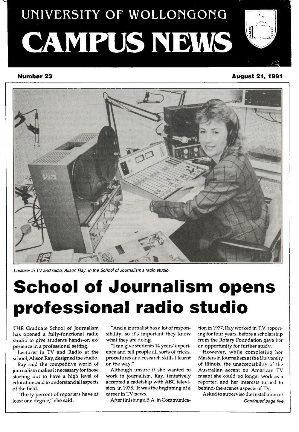 Campus News 21 August 1991 no 23