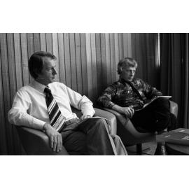 Vice Chancellor Michael Birt and Ron Stewart.  n2a_14_01