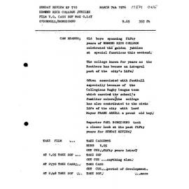 Edmund Rice College Jubilee