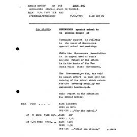 Greenacres special school in trouble