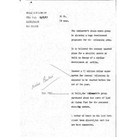 WIN News Anchor Script 25 June 1967