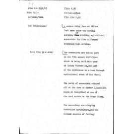 WIN News Anchor Script 31 August 1967