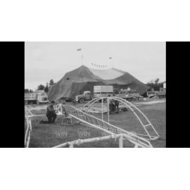 Ashton's Circus setting up