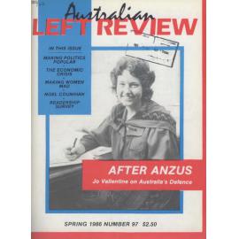 Australian Left Review no. 97 Spring 1986
