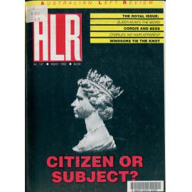 Australian Left Review no. 137 March 1992