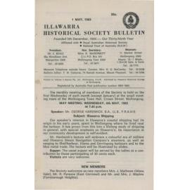 Illawarra Historical Society Bulletin May 1983