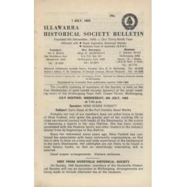 Illawarra Historical Society Bulletin July 1983
