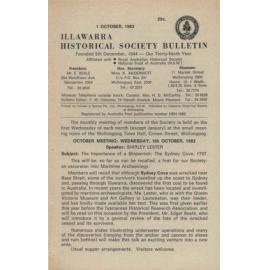 Illawarra Historical Society Bulletin October 1983