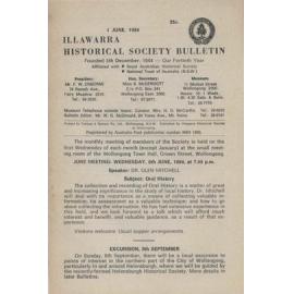 Illawarra Historical Society Bulletin June 1984