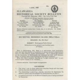 Illawarra Historical Society Bulletin June 1985