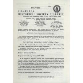 Illawarra Historical Society Bulletin May 1988