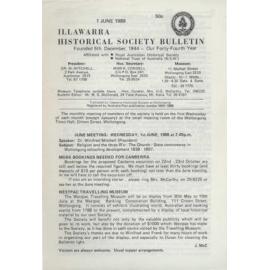 Illawarra Historical Society Bulletin June 1988