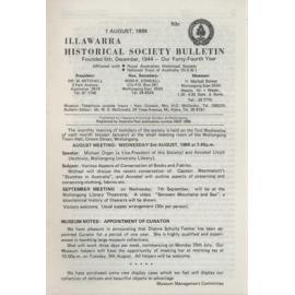 Illawarra Historical Society Bulletin August 1988