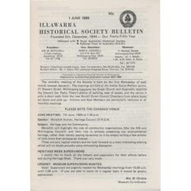 Illawarra Historical Society Bulletin June 1989