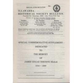 Illawarra Historical Society Bulletin June 1989 Special Edition