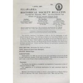 Illawarra Historical Society Bulletin April 1991