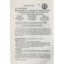 Illawarra Historical Society Bulletin September 1991