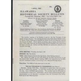 Illawarra Historical Society Bulletin April 1992