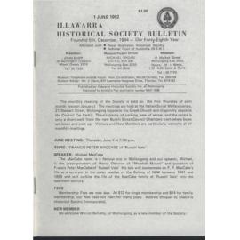 Illawarra Historical Society Bulletin June 1992