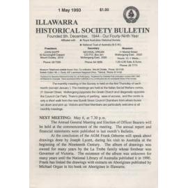 Illawarra Historical Society Bulletin May 1993