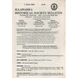 Illawarra Historical Society Bulletin June 1993