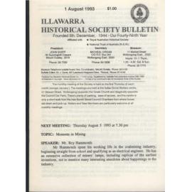 Illawarra Historical Society Bulletin August 1993