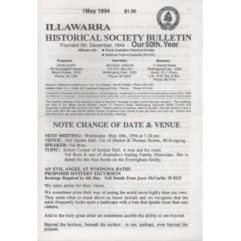 Illawarra Historical Society Bulletin May 1994