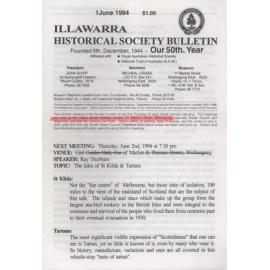 Illawarra Historical Society Bulletin June 1994