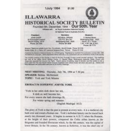 Illawarra Historical Society Bulletin July 1994