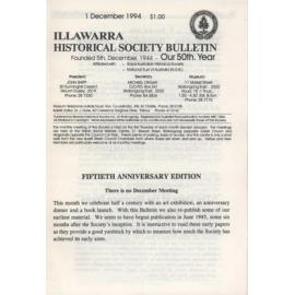 Illawarra Historical Society Bulletin December 1994