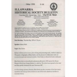 Illawarra Historical Society Bulletin May 1995