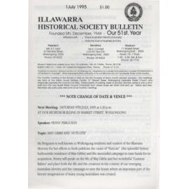 Illawarra Historical Society Bulletin July 1995