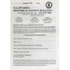 Illawarra Historical Society Bulletin August 1995