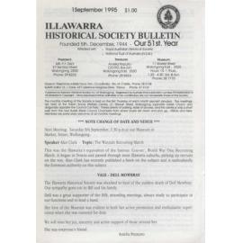 Illawarra Historical Society Bulletin September 1995