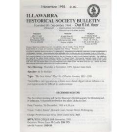 Illawarra Historical Society Bulletin November 1995