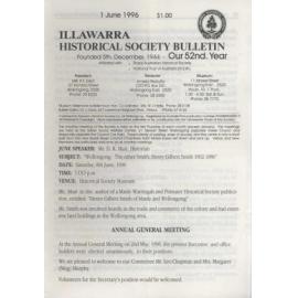 Illawarra Historical Society Bulletin June 1996