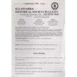 Illawarra Historical Society Bulletin September 1996