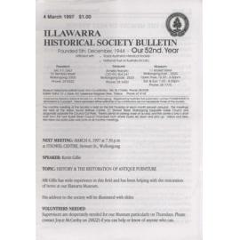 Illawarra Historical Society Bulletin March 1997