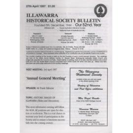 Illawarra Historical Society Bulletin April 1997