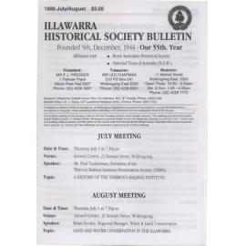Illawarra Historical Society Bulletin July-August 1999