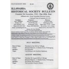 Illawarra Historical Society Bulletin July-August 2004