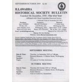 Illawarra Historical Society Bulletin September-October 2005
