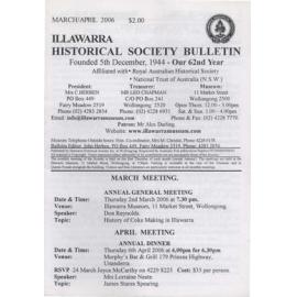 Illawarra Historical Society Bulletin March-April 2006