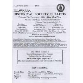 Illawarra Historical Society Bulletin May-June 2006 