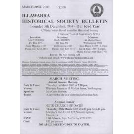 Illawarra Historical Society Bulletin March-April 2007