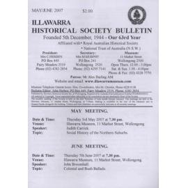 Illawarra Historical Society Bulletin May-June 2007 