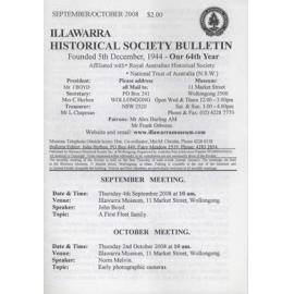 Illawarra Historical Society Bulletin September-October 2008